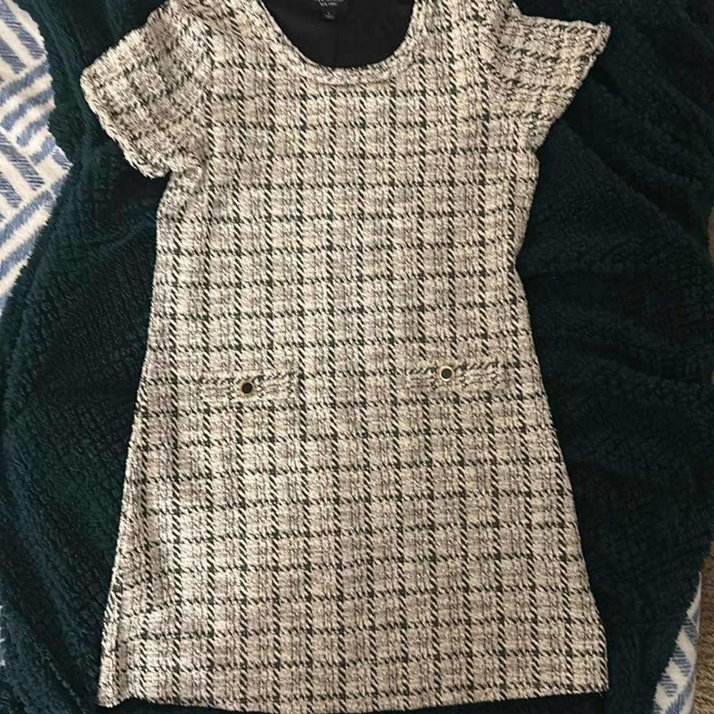 Plaid and sparkle dress by Isaac Mizrahi. Only worn once.
